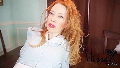 Redhead Housemaid Fucked On The Table - Anal