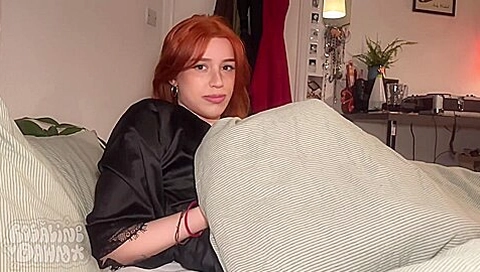 Sharing A Bed With My Step sisters Best Friend - She Gets Her First Big Dick