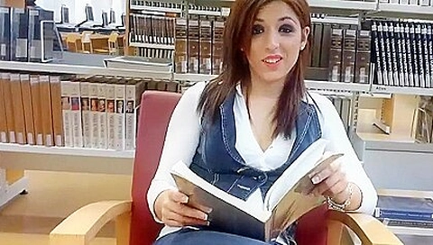 Lusty library slut
