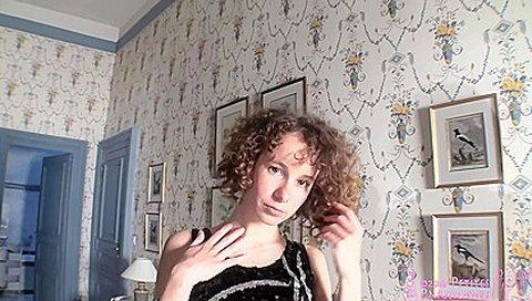 Dirty girl gets dressed