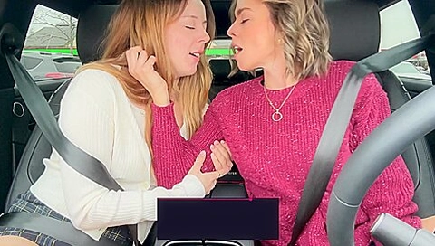 And Nadia Foxx Take On Another Drive Thru With The Lushs On Full Blast!