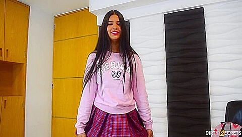 schoolgirl 18+ Fucks Her Stepbrother And Wears Her Stepmoms Panties