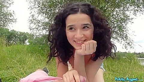 I Saw Spanish Hottie Lying On The Grass On A Towel Near One Of My Favorite Spots By The Water. Mia Did Not Speak Czech, But Spoke A Little English, Enough To Understand What I Wanted When I Offered Her 100 Euro To Show Me Her Tits