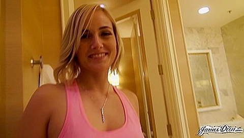 James Deen Cums Inside Kate England In Las Vegas Hotel