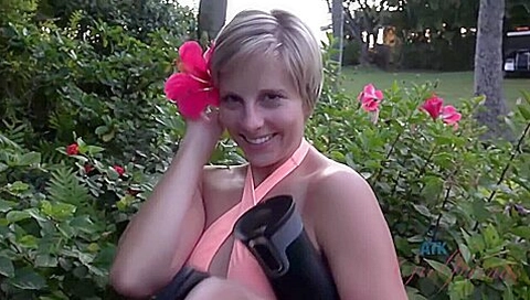 Makenna Is So Stylish With Her Cute Haircut And Colorful Bathingsuit With Makenna Blue