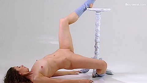 Ursula Fe Brunette Curly Hair Gymnast