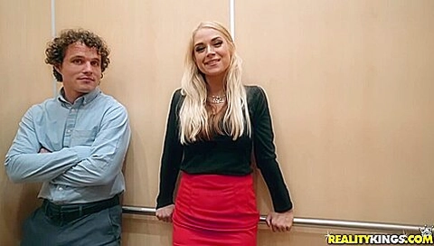 Elevator Creeping With Sarah Vandella