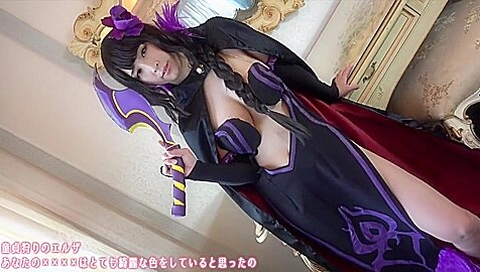Busty Asian Cosplay teen 18+