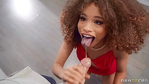 Black Cutie Cecilia Lion Boned In The Living Room