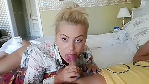 Stepmom And Stepson Alone In The Bedroom- Morning Strong Erection