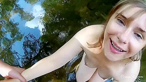 Oxana Shy In Playful In The Mountain River - Teaser
