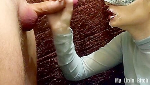 Little Bitch Wanted Sweet, And Got Of Cum On Her Face