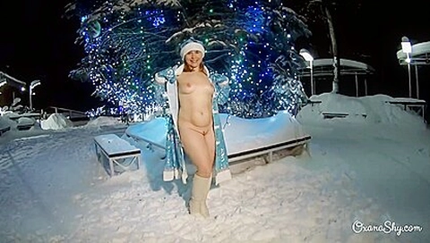 Oxana Shy - Public Flashing In Winter Park And Motel Naughtiness - Teaser