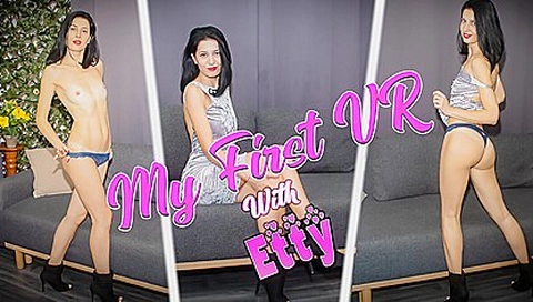 My First Vr - Amateur Solo Brunette With Great Legs