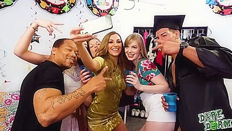 Melissa Moore, Dolly Leigh And Moka Mora In Crashing The Party Girls