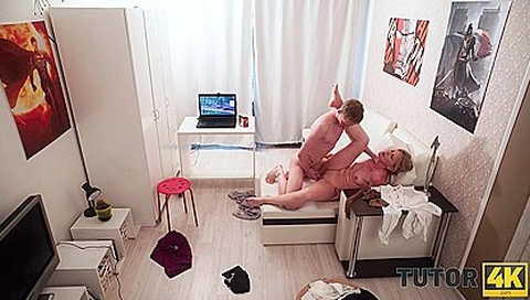 Granny Katarine Does Blowjob And Fucks