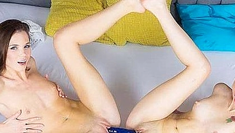Lovenia Lux And Elle Rose - Lesbian Roommates Find Some Toys
