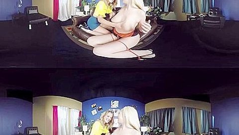 Mona Wales And Hadley Viscara - Vr Lesbian Porn