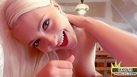 Blonde Euro Blows Before Plowed At Date