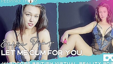 Let Me Cum For You; Big Tits British Amateur Masturbating In Lingerie With Effie Diaz