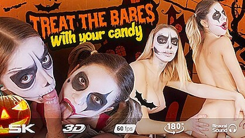 Rebecca Volpetti And Paola Hard In Trick Or Treat