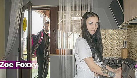 Zoe Foxxy In Paying The Delivery Boy With My Hot Pussy