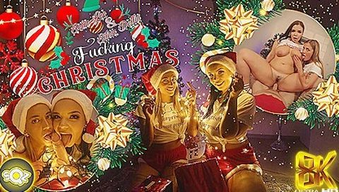 Silvia Dellai And Sofia Rae In Fucking Christmas; Big Tit Mff Threesome Christmas Special