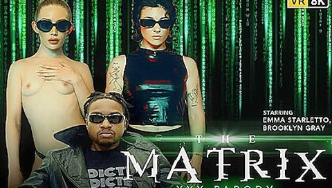 Emma Starletto And Brooklyn Gray - The Matrix (a Xxx Parody); Mff Threesome In Cosplay With And