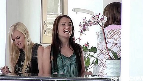 Sexual Sleepover Shenanigans With Jessie Young, Nickey Huntsman And Karma Ford