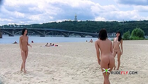 Bombastic Young Nudists Nude Volleyball